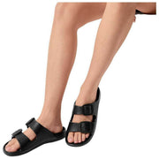 Totes SOLBOUNCE Double Buckle Sliders - Black