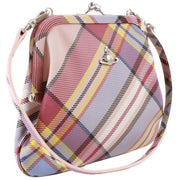 Vivienne Westwood Nubuck Tartan Vivienne Clutch - Pink