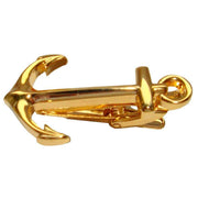 Bassin and Brown Anchor Tie Bar - Gold