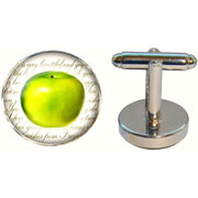 Bassin and Brown Apple Cufflinks - Green