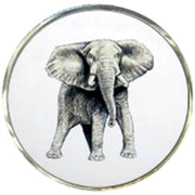 Bassin and Brown Elephant Cufflinks - White/Black