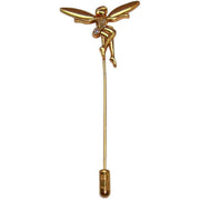 Bassin and Brown Fairy Lapel Pin - Gold