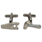 Bassin and Brown Hammer and Saw Cufflinks - Silver