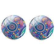 Bassin and Brown Paisley Cufflinks - Blue