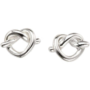 Beginnings Pretzel Stud Earrings - Silver