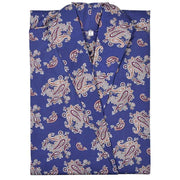 Bown of London Gatsby Paisley Print Cotton Robe - Blue