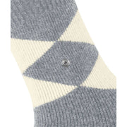 Burlington Cosy Argyle Socks - Grey Mel