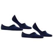 Burlington Everyday 2-Pack No Show Socks - Marine Navy