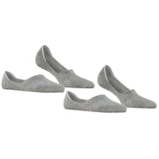 Burlington Everyday Invisible 2 Pack Socks - Light Grey