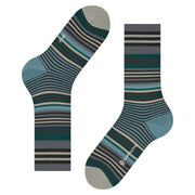 Burlington Stripe Socks - Black