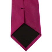 David Van Hagen Diagonal Ribbed Tie - Cerise