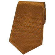 David Van Hagen Herringbone Silk Tie - Copper