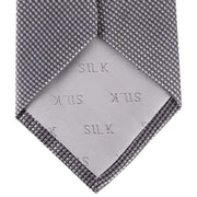 David Van Hagen Houndstooth Tie - Grey/White