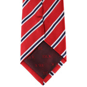 David Van Hagen Regimental Striped Tie - Red/Navy/White