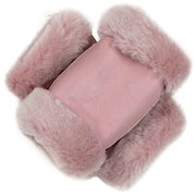 Dents Vera Sheepskin Fingerless Mittens - Rose Pink