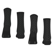 Esprit Fine Dot 2 Pack Socks - Black