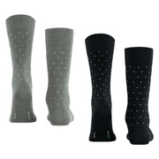 Esprit Fine Dot 2 Pack Socks - Black