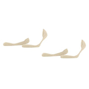 Esprit Solid Low 2 Pack No Show Socks - Cream