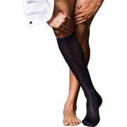 Falke No4 Pure Silk Knee High Socks - Dark Navy