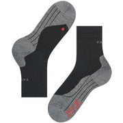 Falke Running 4 Wool Socks - Black/Grey