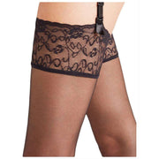 Falke Seidenglatt 15 Den Hold Up Transparent Stockings - Black