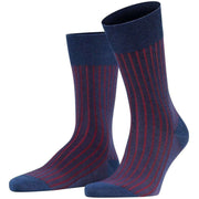 Falke Shadow Socks - Denim Blue/Red