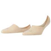 Falke Step High Cut No Show Socks - Cream