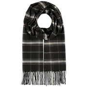 Fraas Wide Check Scarf - Black
