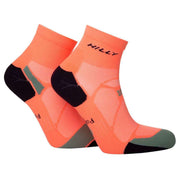 Hilly Marathon Fresh Anklet Min Socks - Neon Candy/Sage Green
