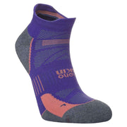 Hilly Supreme Socklet Med Socks - Plum/Grey Marl