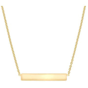 KJ Beckett Horizontal Bar Necklace - Gold