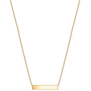 KJ Beckett Horizontal Bar Necklace - Gold