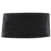 Knightsbridge Neckwear Bow Tie and Cummerbund Set - Black