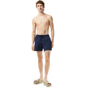 Lacoste Light Quick Dry Swim Shorts - Navy Blue/Green
