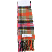 Locharron of Scotland Bowhill Bruce of Kinnaird Lambswool Scarf - Red/Green