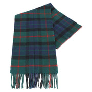 Locharron of Scotland Bowhill Gunn Modern Lambswool Scarf - Green/Navy