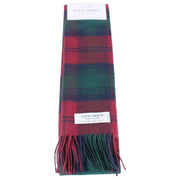 Locharron of Scotland Bowhill Lindsay Modern Lambswool Scarf - Burgundy