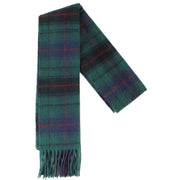 Locharron of Scotland Davidson Modern Lambswool Scarf - Green/Navy/Red