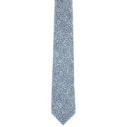 Michelsons of London Complex Paisley Polyester Tie and Pocket Square Set - Blue