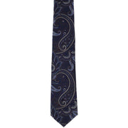 Michelsons of London Extravagant Paisley Silk Tie - Brown