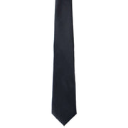 Michelsons of London Plain Polyester Pocket Square and Tie Set - Charocal