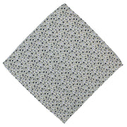 Michelsons of London Plain Tie and Contrast Floral Pocket Square Set - Black