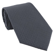 Michelsons of London Semi Plain Tie and Pocket Square Set - Grey