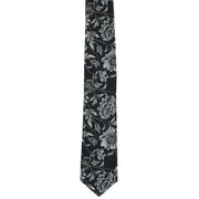 Michelsons of London Shaded Floral Silk Tie - Black