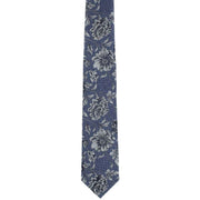 Michelsons of London Shaded Floral Silk Tie - Blue