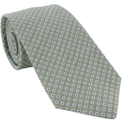 Michelsons of London Simple Diamond Silk Tie - Brown