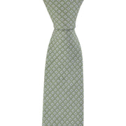 Michelsons of London Simple Diamond Silk Tie - Brown