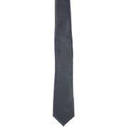 Michelsons of London Slim Satin Polyester Pocket Square and Tie Set - Grey