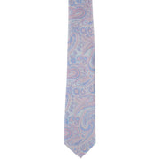 Michelsons of London Summer Paisley Tie and Pocket Square Set - Pink