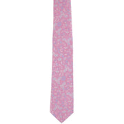 Michelsons of London Textured Floral Silk Tie - Pink